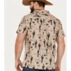 Cinch Men's Camp Tumbleweed Cactus Skull Short Sleeve Button-Down Western Shirt -Cheap Cowboy Form Store 2000383902 250 P4