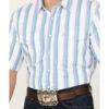 Panhandle Men's Serape Striped Short Sleeve Western Pearl Snap Shirt -Cheap Cowboy Form Store 2000385148 440 P3