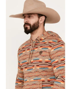 Rock & Roll Denim Men's Southwestern Print Hooded Sweatshirt -Cheap Cowboy Form Store 2000385202 280 P2