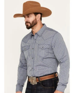 Cody James Men's Trainer Plaid Print Long Sleeve Snap Western Shirt - Tall -Cheap Cowboy Form Store 2000386054 410 P2
