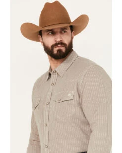 Blue Ranchwear Men's Laramie Striped Long Sleeve Western Snap Shirt -Cheap Cowboy Form Store 2000386071 110 P2