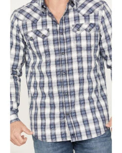 Moonshine Spirit Men's Rattler Plaid Print Long Sleeve Western Snap Shirt -Cheap Cowboy Form Store 2000386083 410 P3