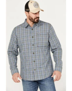 Brothers & Sons Men's Wewoka Plaid Print Long Sleeve Button-Down Western Shirt -Cheap Cowboy Form Store 2000386090 400 P1