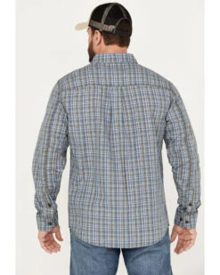 Brothers & Sons Men's Wewoka Plaid Print Long Sleeve Button-Down Western Shirt -Cheap Cowboy Form Store 2000386090 400 P4