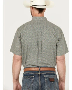 Cinch Men's Medallion Print Short Sleeve Button-Down Western Shirt -Cheap Cowboy Form Store 2000386933 900 P4