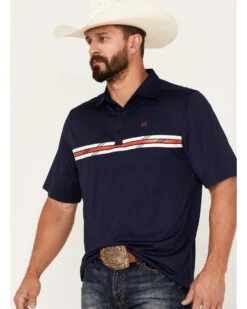 Cinch Men's Chest Striped Polo -Cheap Cowboy Form Store 2000386997 410 P2