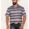 Cinch Men's ARENAFLEX Striped Southwestern Short Sleeve Polo -Cheap Cowboy Form Store 2000387000 900 P1