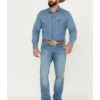 Wrangler Retro Men's Buffalo Pass Light Wash Slim Straight Stretch Jeans 2 Wrangler Retro Men's Buffalo Pass Light Wash Slim Straight Stretch Jeans -Cheap Cowboy Form Store 2000394537 412 P1